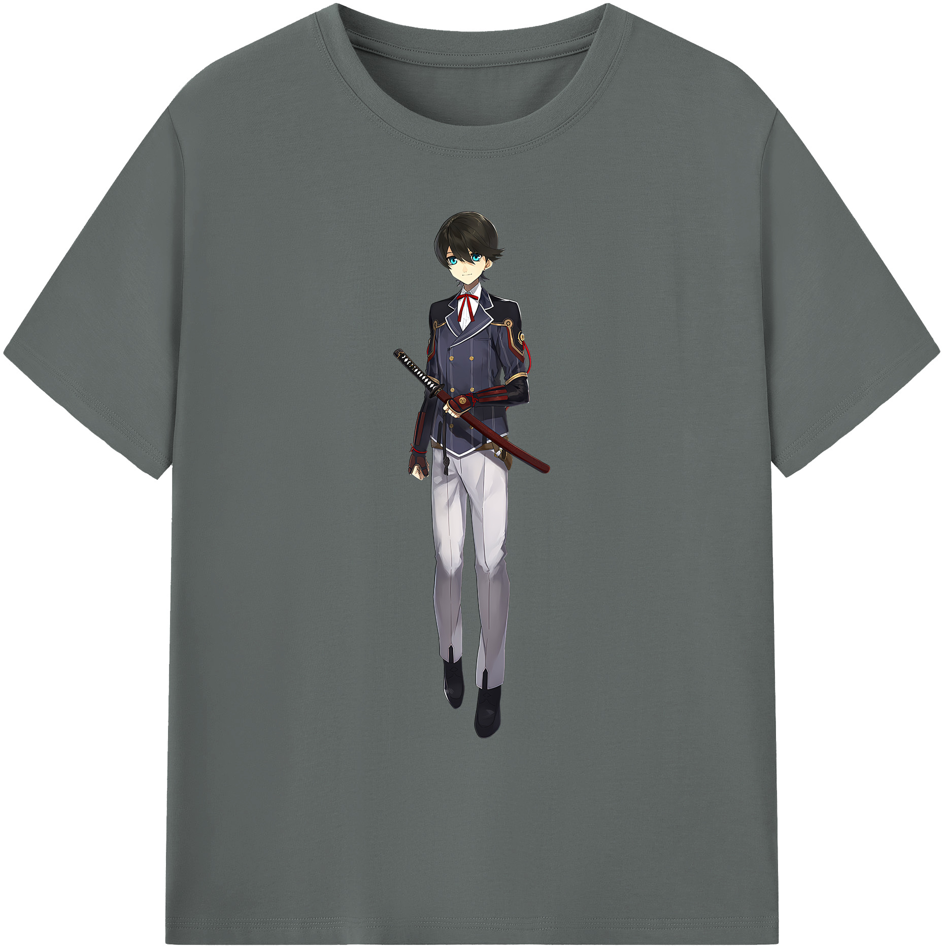 （画像用） 刀剣乱舞 Touken Ranbu 綿100％ メンズ半袖Tシャツ｜肌触りやわらか＆通気性